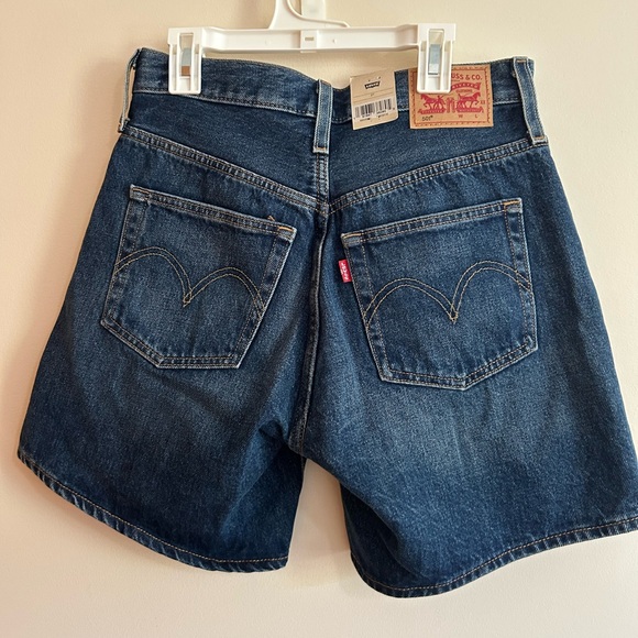 Levi's Dark Blue 501 Jean Shorts NWT - Picture 2 of 4